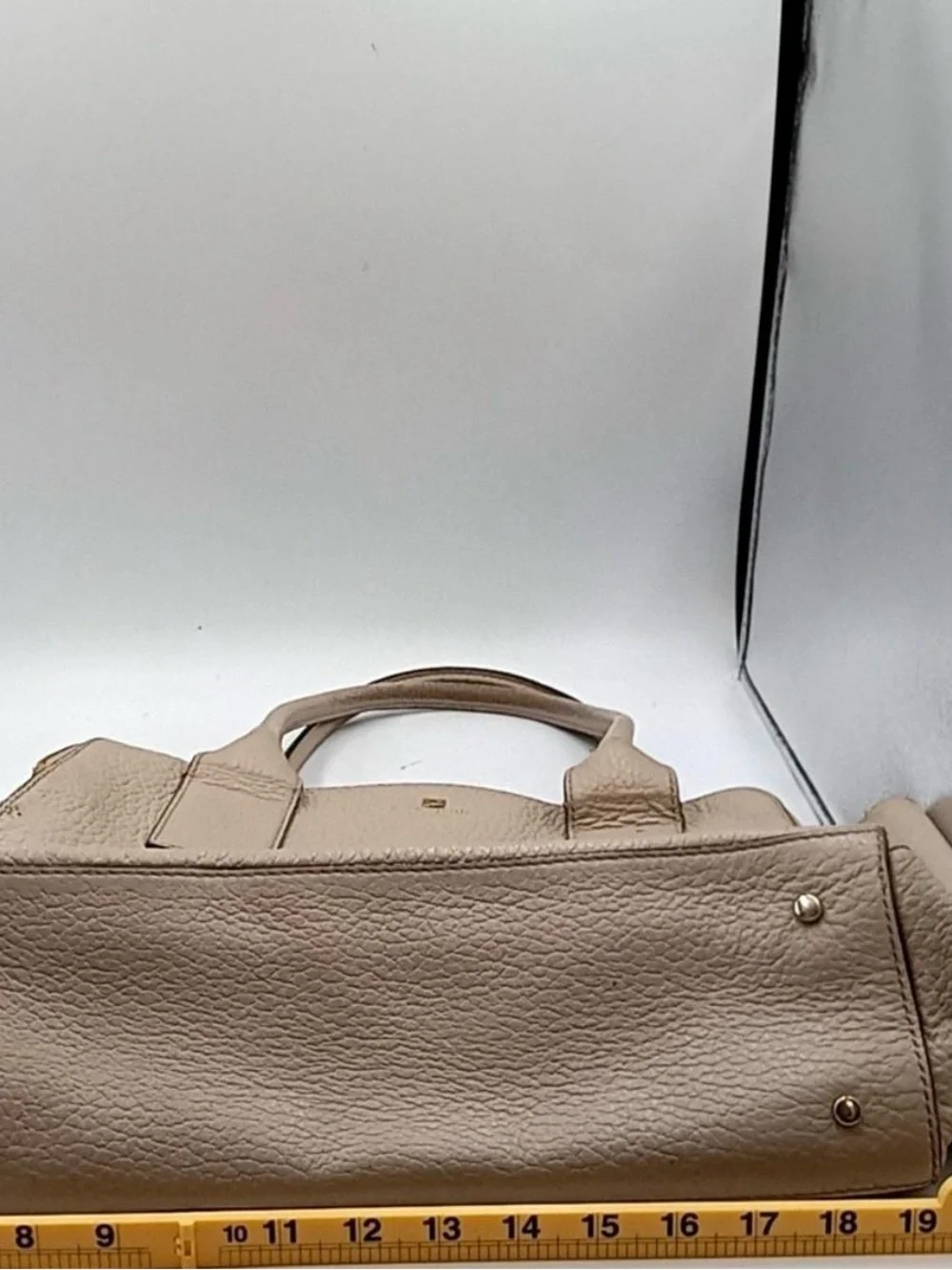 kate spade Taupe Pebbled Leather Tote
